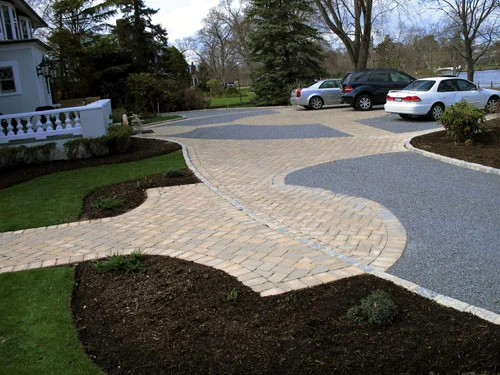 Estate entry driveway paving