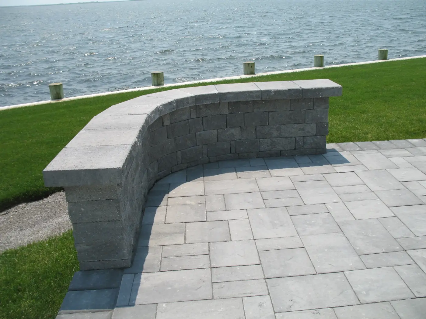 Pool coping and patio installation
