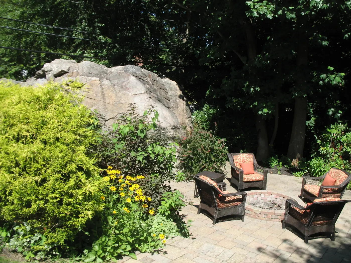 Paver driveway — estate property