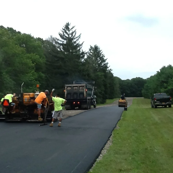 Municipal road resurfacing project