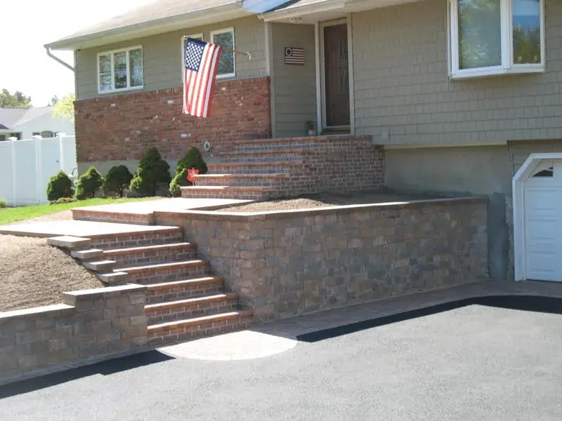 Architectural stoop — Long Island estate